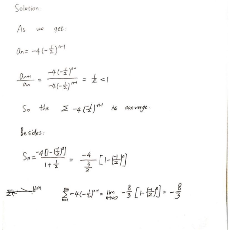 PLEASE HELP ASAP!!!!! Does the series converge or diverge? If it converges, what is-example-1