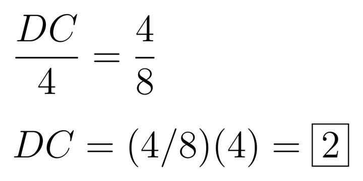 Geometry given right triangle ABC with altitude BD drawn to hvpotenuse AC. If AD = 8 and-example-1