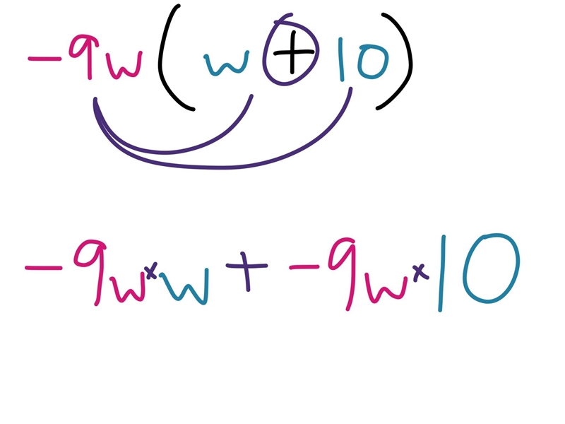 Multiply: -9w(w + 10) asap answer plsss-example-1