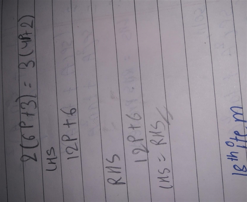 Does 2 (6p+3)= 3 (4p+2) have no solution, one solution or infinite solution-example-1