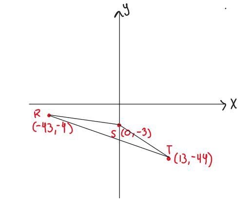 Points R S and T make the triangle (triangle)RST and are at the coordinates R(-43,-4), S-example-1