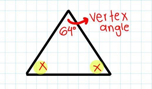 each face of a pyramid is an isosceles triangle with a 64° vertex angle. what are-example-2