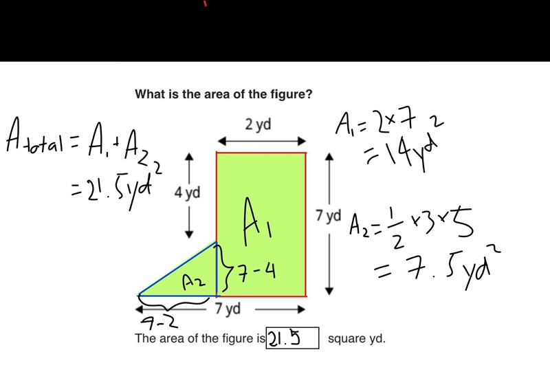 What is the area of the figure?-example-1