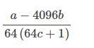 Find the limit a-bx^4/cx^4+x^2-example-1