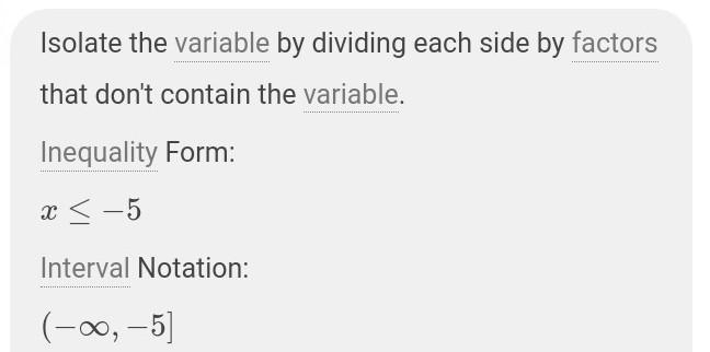 4x+5≤−4x Please I have been trying to do 1 step inequalities for hours-example-1