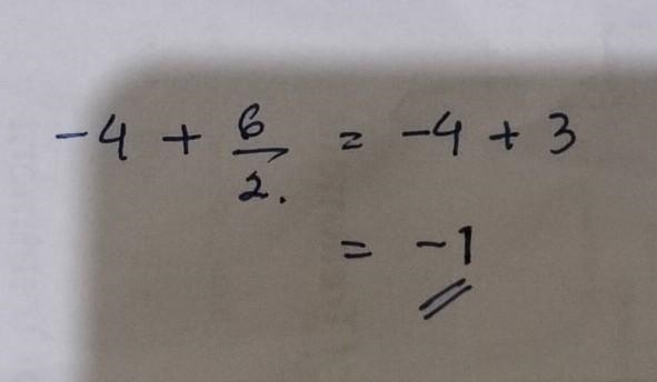 Simplify -4+6/2= wjjjj-example-1