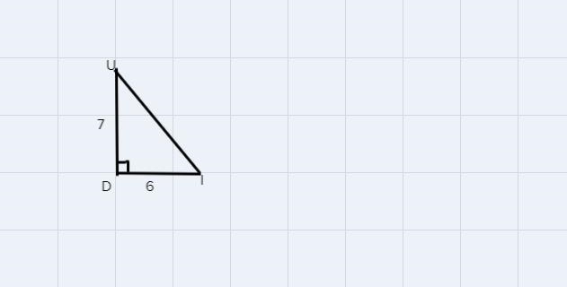 Giving rhombus SQUI, UD = 7, ID = 6, find UI. Round your answer to the nearest tenth-example-1