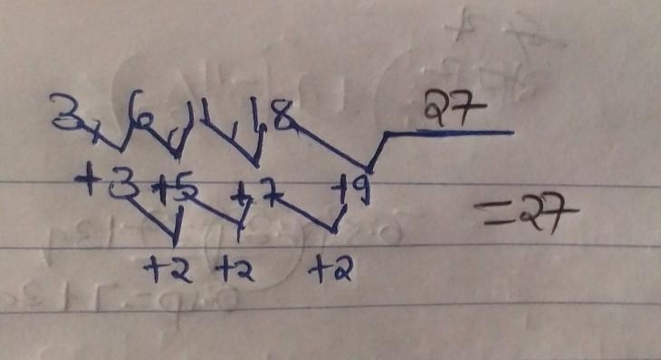 Find nth term of 3,6,11,18 and give steps please (method)​-example-1