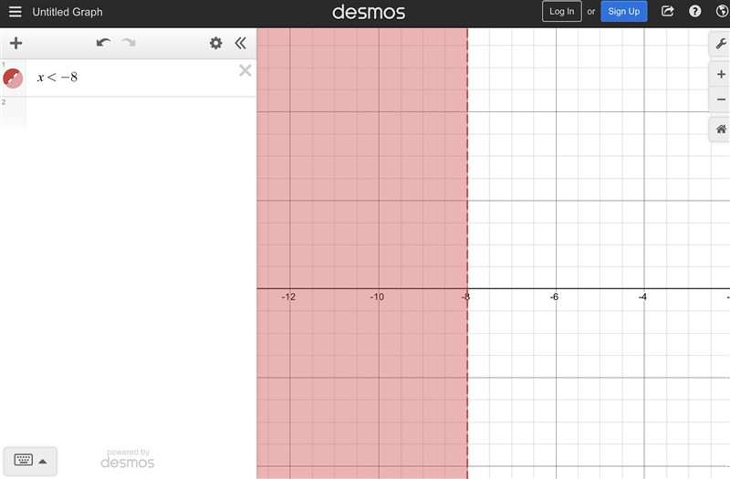 Haaaaalp I need this to be graphed 2x<-16-example-2