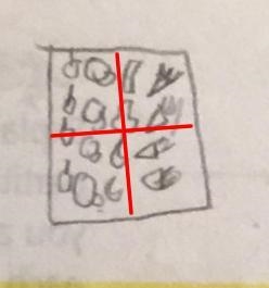 Partition the rectangle into 4 equal sections. Explain how you partitioned the rectangle-example-1