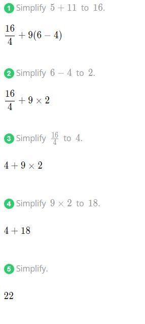 Evaluate the expression and enter your answer in the box below. [(5+11) 4]+9. (6-4) ÷ Answer-example-1