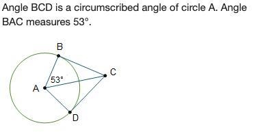 What is the measure of angle BCD? 37° 53° 74° 106°.-example-1