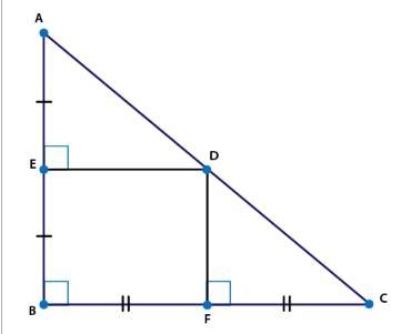 ABC in which point E is between points A and B, point D is between points A and C-example-1