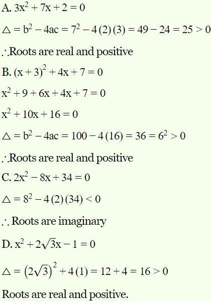 How many real and imaginary solutions does the equation x2−3x=−2x−7x^2-3x=-2x-7x2−3x-example-1