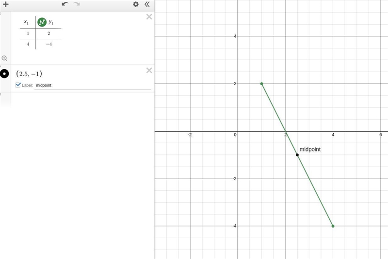 What is the coordinate of the midpoint in the segment shown?-example-1