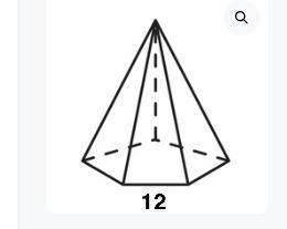 Find the volume and surface area of the hexagonal pyramid.-example-1