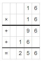 According to the rules of significant figures:16*16 = 260A. TrueB. False-example-1