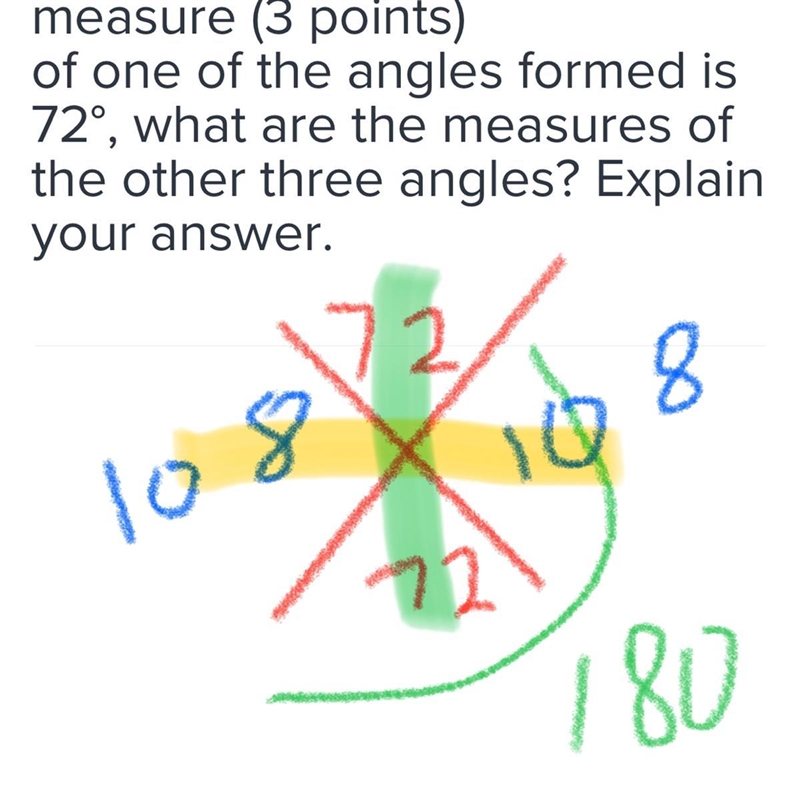 8. Two straight lengths of wire are placed on the ground, forming vertical angles-example-1