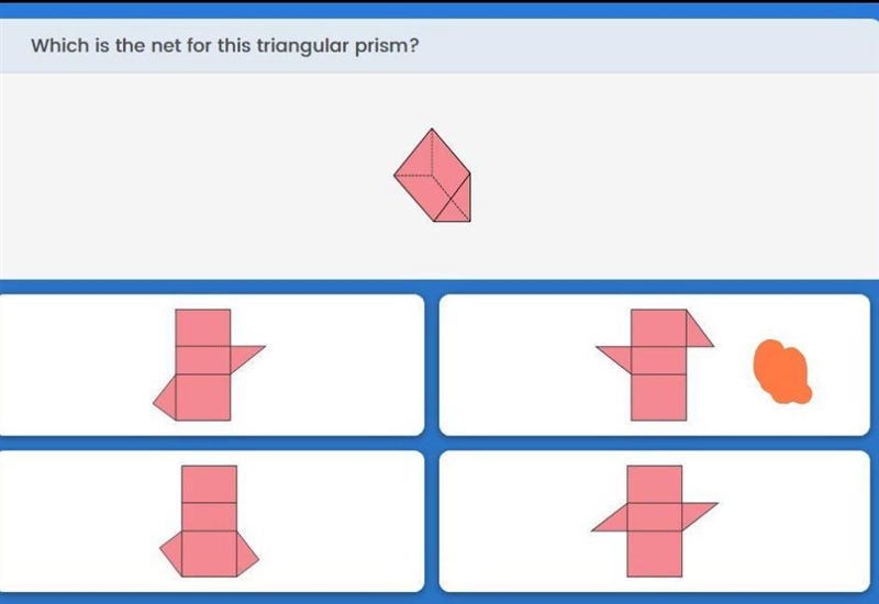 Which is a net for this triangular prism-example-1