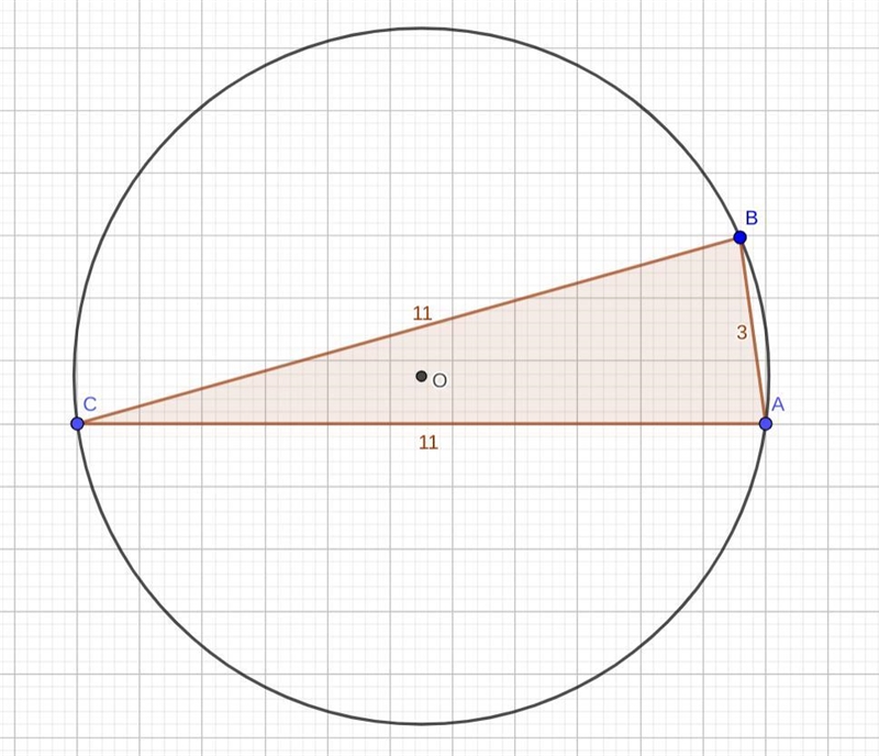 Show wether the triangle below is right angled method required too please-example-1