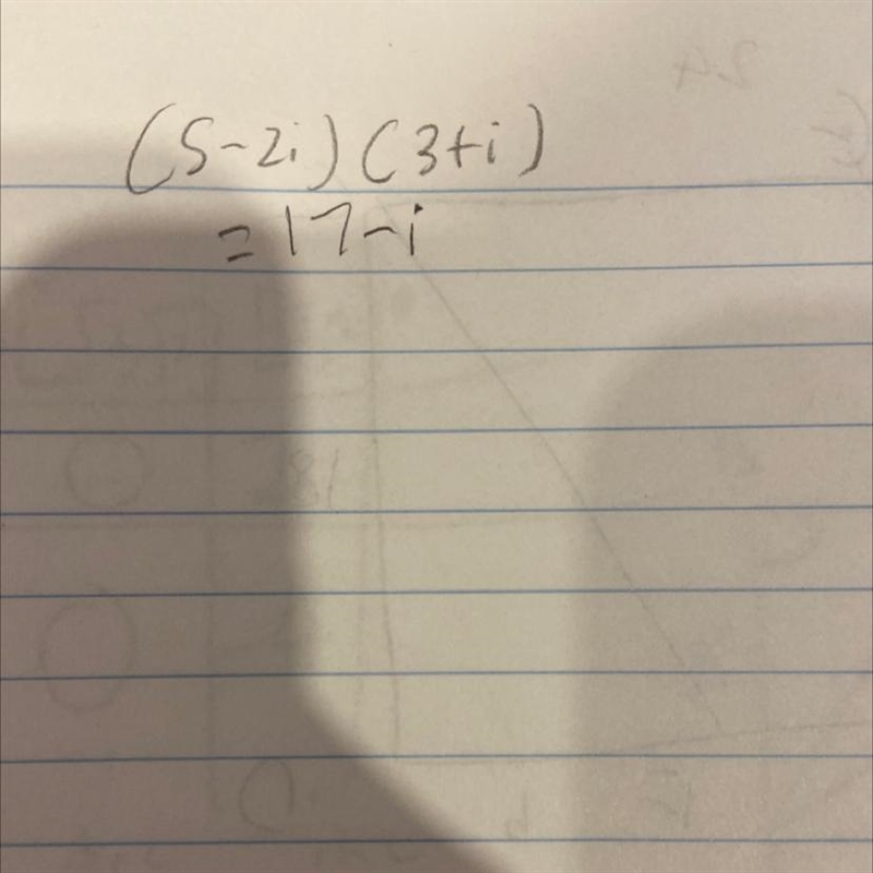 What is the product of (5-2i)(3+i)-example-1