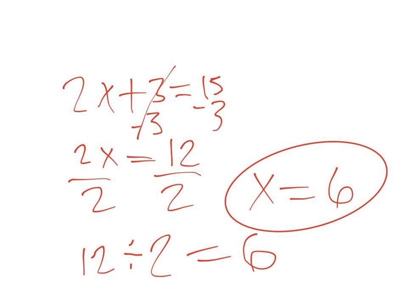 Use algebra tiles to solve 2x+3=15.-example-1