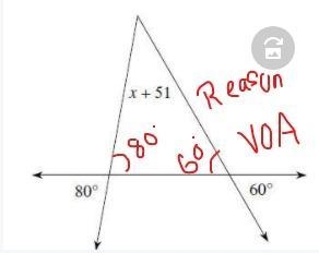 Solve for x pls: Options: a) -11 b) 80 c) 51 d) -14-example-1