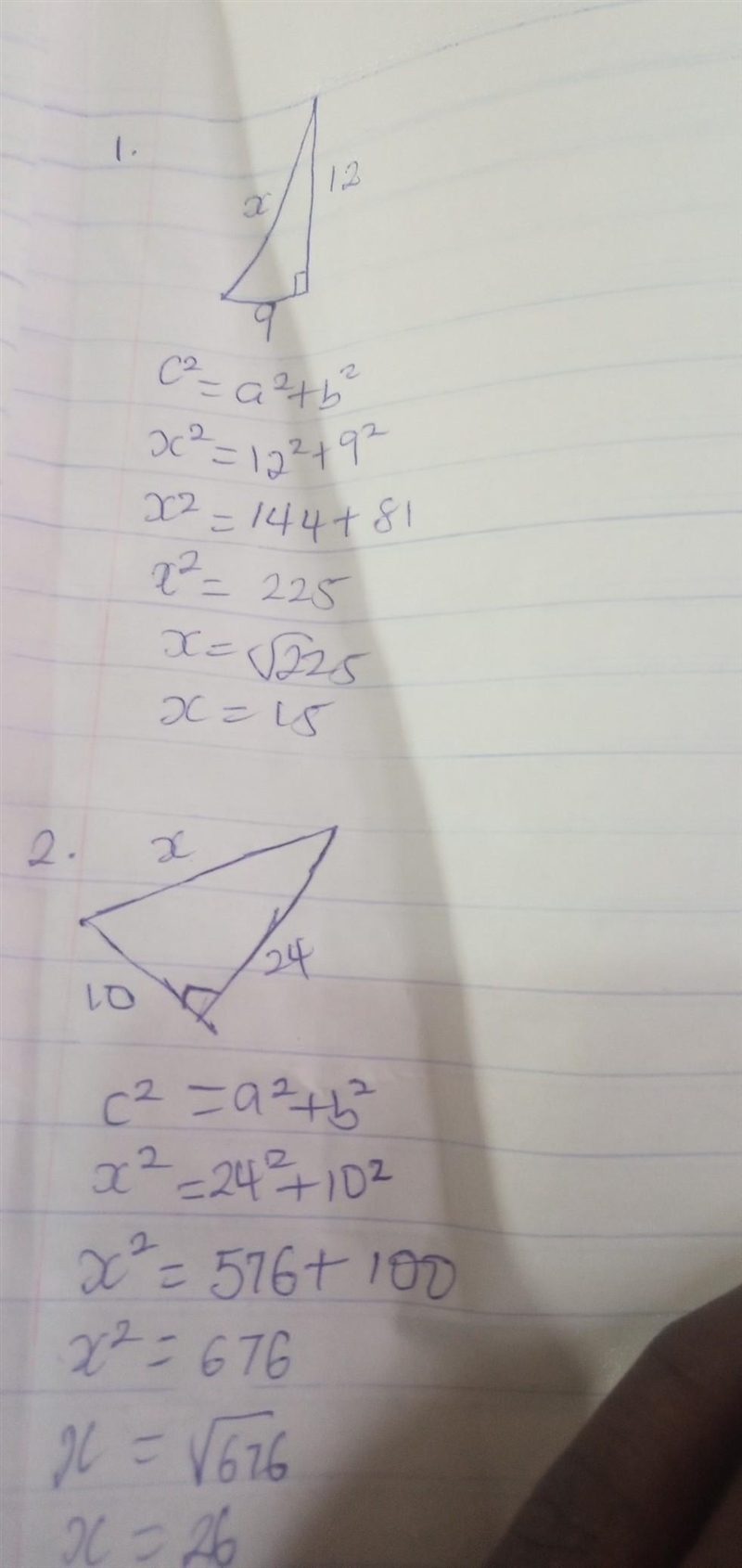 Pythagorean thereom-example-1