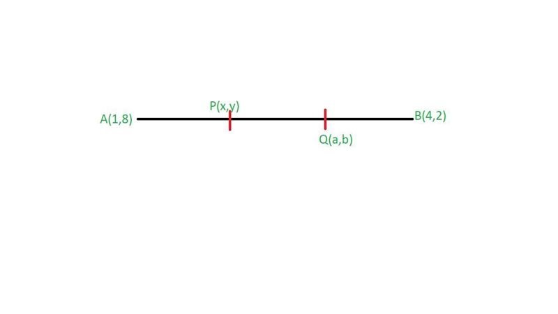 Find the co-ordinates of the point of trisection of the line joining the points A-example-1