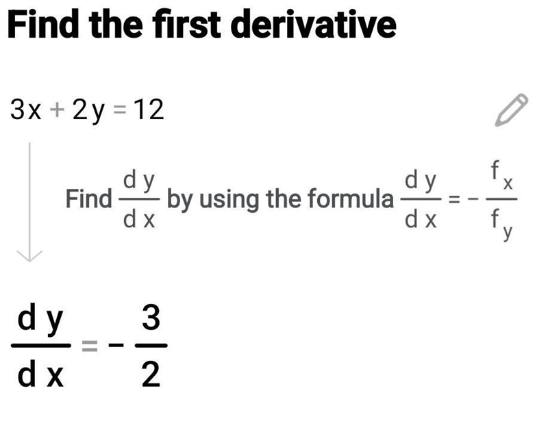 Determine the y-intercept for the equation 3x + 2y = 12. Group of answer choices-example-1