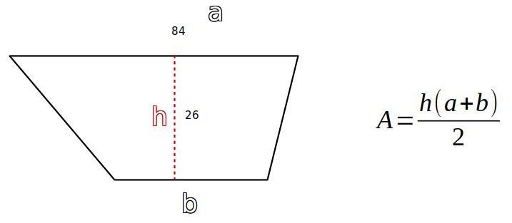 The area of trapezium is 1586cm² and the distance between sides is 26cm.If one of-example-1