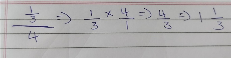 1/3 / 4 what does it equal-example-1