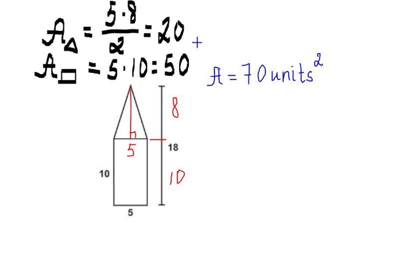 Find the areas of the composite figure.-example-1