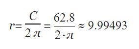 The circumference of a circular garden is 62.8 feet. What is the diameter of the garden-example-1