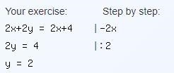 Indicate whether each system of equations has no solution, one solution, or infinitely-example-1