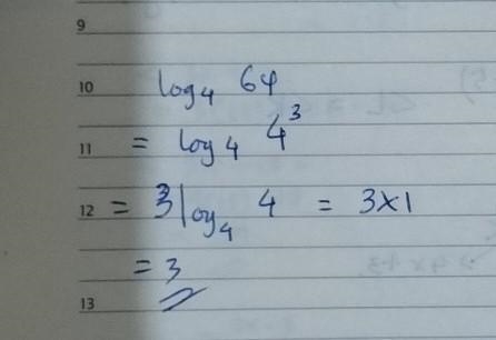 Evaluate each logarithm. log₄ 64-example-1