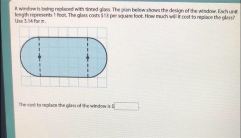 PLS HELP I WILL REALY BE HAPPY IF YOU HELPED A window is being replaced with tinted-example-1