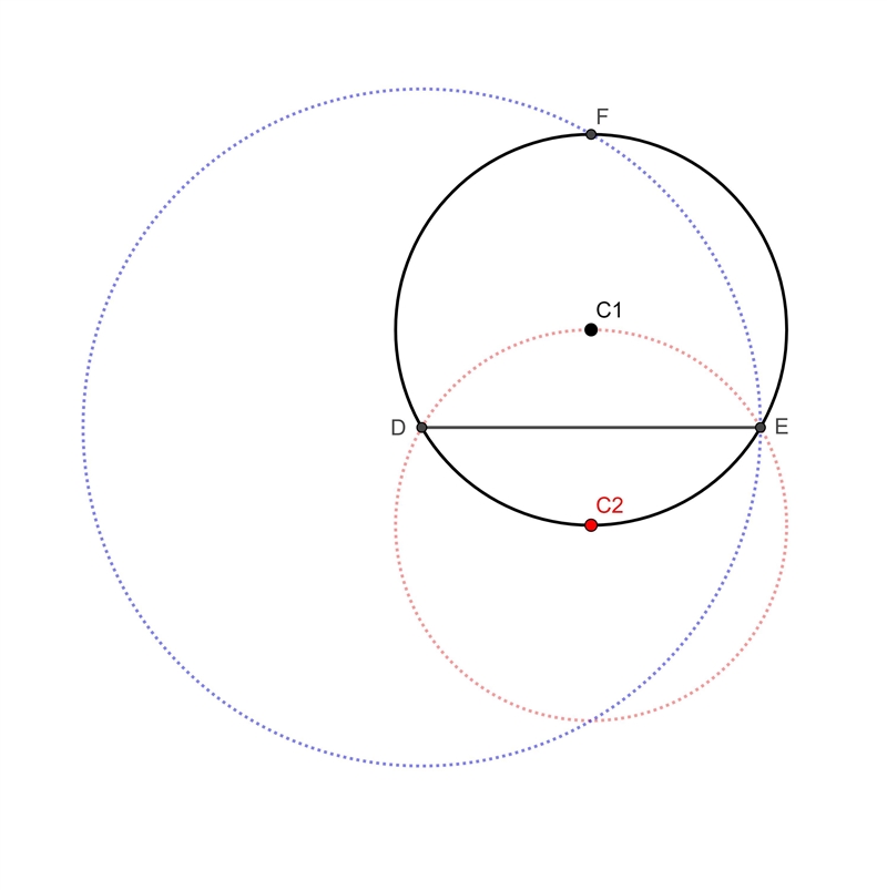 Construct a circle with a radius of 8cm, and draw an equilateral triangle inside it-example-3