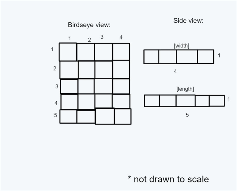 What is the volume of the prism? A rectangular prism with cubic units arranged in-example-1