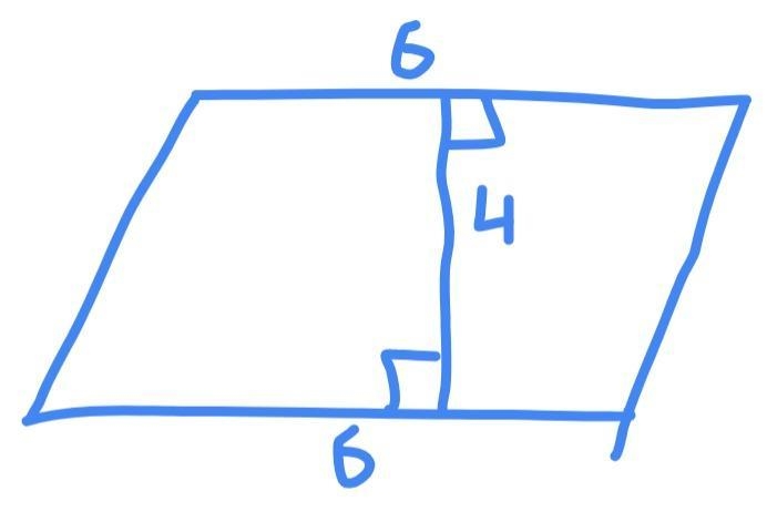 How to make all the parallelograms with an area of 24 base is 6 height is 4-example-1