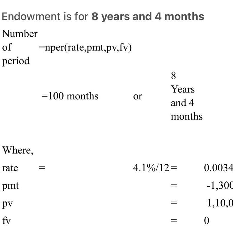 An endowment fund is set up with a donation of $110,000. If it earns 4.1% compounded-example-1