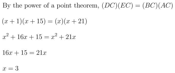 What is the value of x? o x=2 o x=3 o x=4 o x=6-example-1