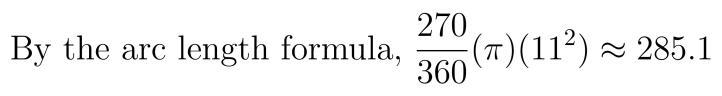 Find the length of each arc. Round your answer to the nearest tenth. Show your steps-example-1