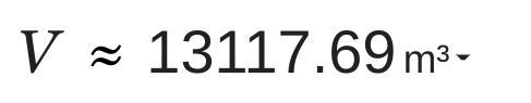 What would be the volume of a sphere with a radius of 16 yd-example-1