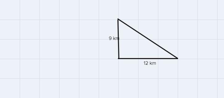 To get to his parent's house, Isaiah would have to drive due north 9 kilometers. To-example-1