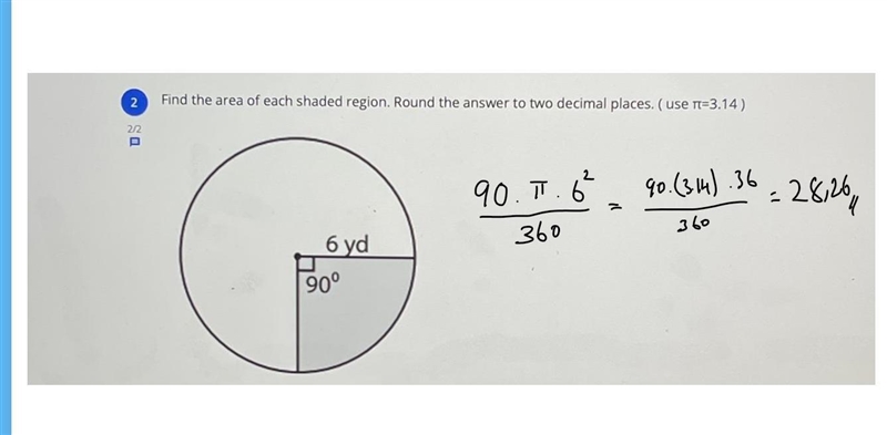 Find the area of each shaded region.-example-2