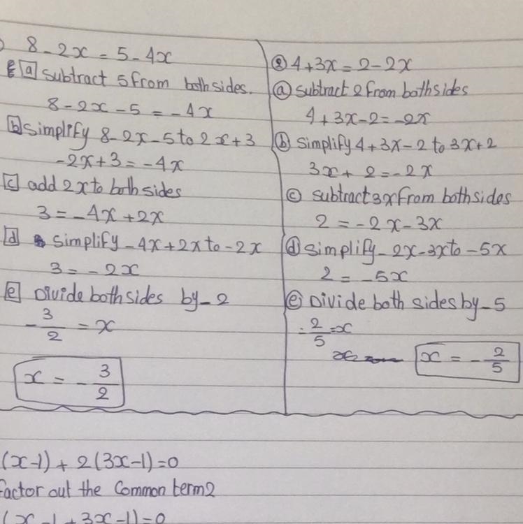 8-2x=5-4x 4+3x=2-2x 2(x-1)+2(3x-1)=0-example-1