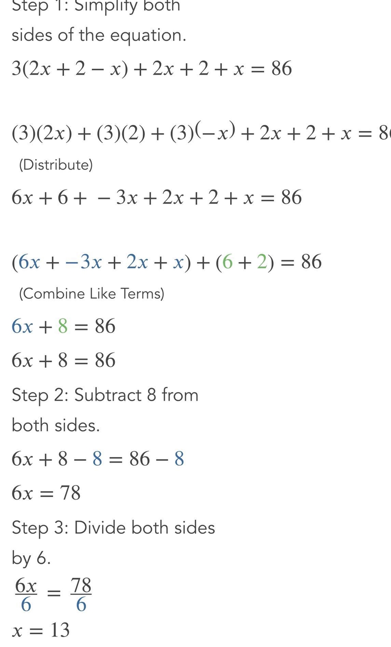 find three numbers whos sum is 86, if the first number is three times the difference-example-1