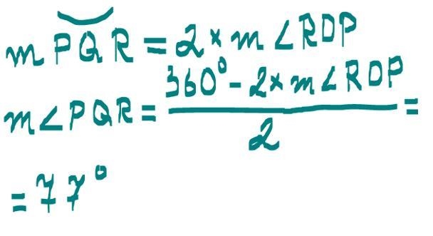 In the diagram below, quadrilateral OPQR is inscribed in circle S. Find the measure-example-1