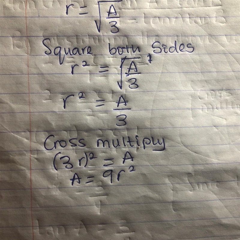 Make A the subject of the formula-example-1